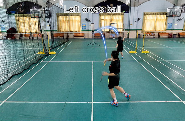 Left cross ball training