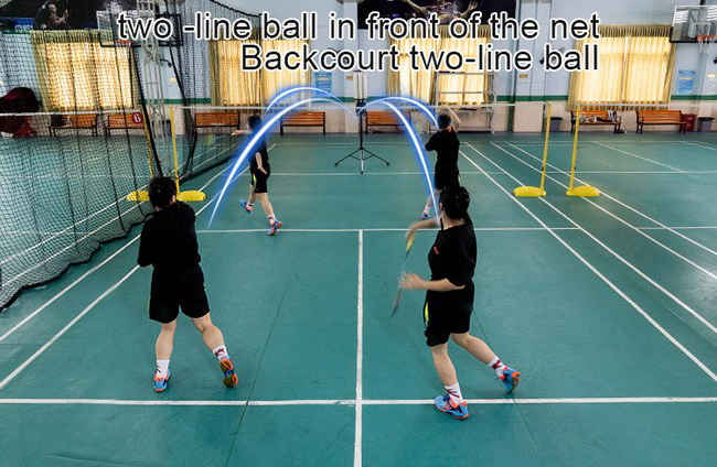 Two-line ball training